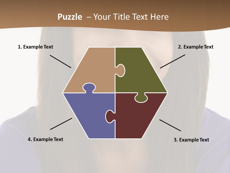 Vertical Portrait Girl PowerPoint Template