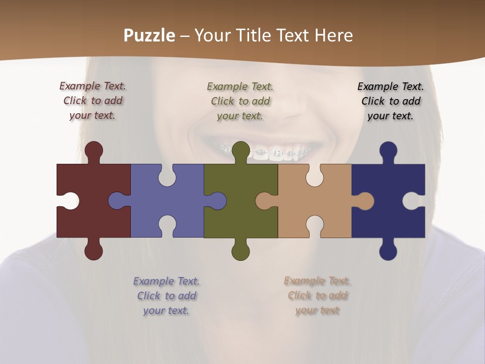 Vertical Portrait Girl PowerPoint Template