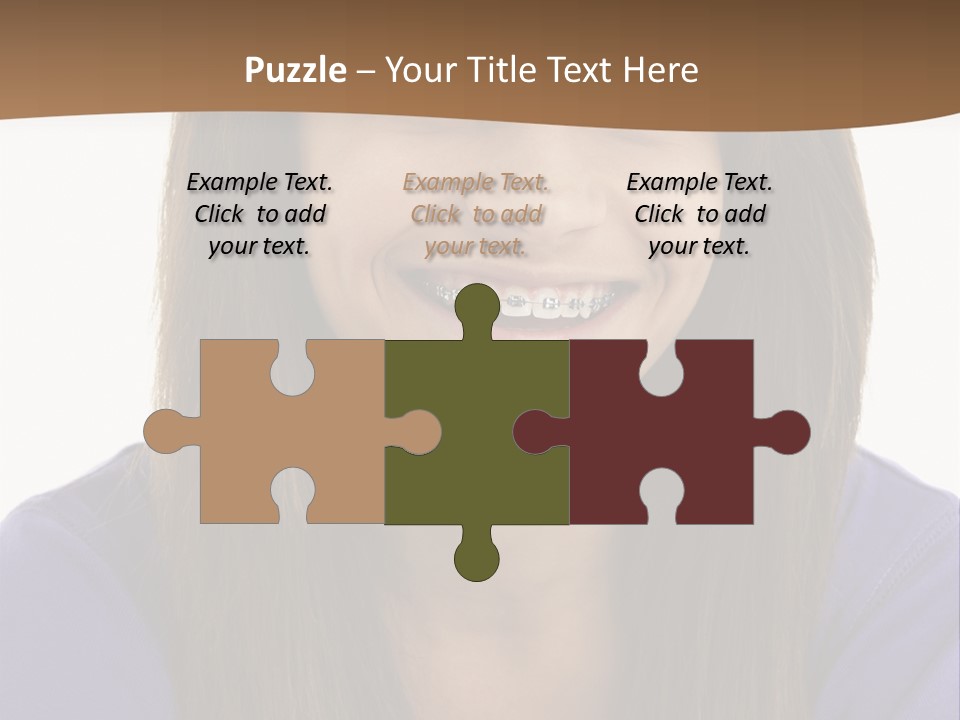 Vertical Portrait Girl PowerPoint Template