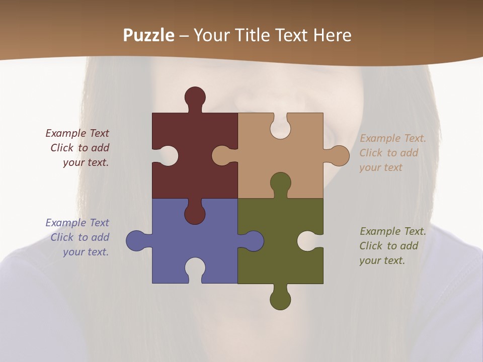 Vertical Portrait Girl PowerPoint Template