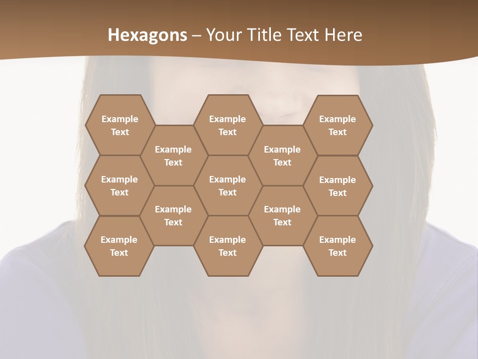 Vertical Portrait Girl PowerPoint Template