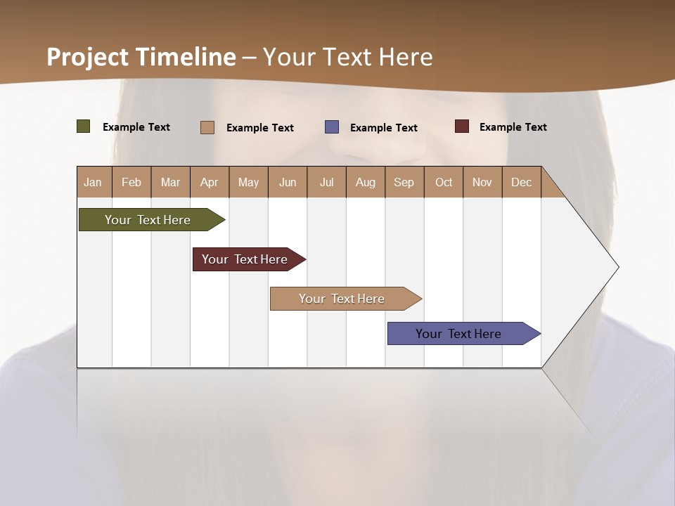 Vertical Portrait Girl PowerPoint Template