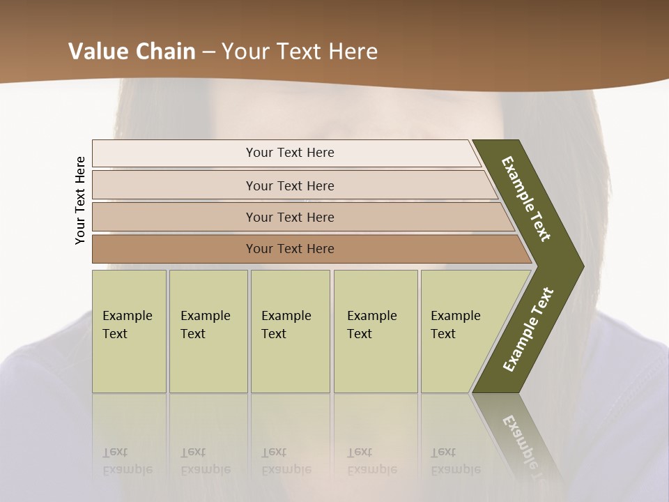 Vertical Portrait Girl PowerPoint Template