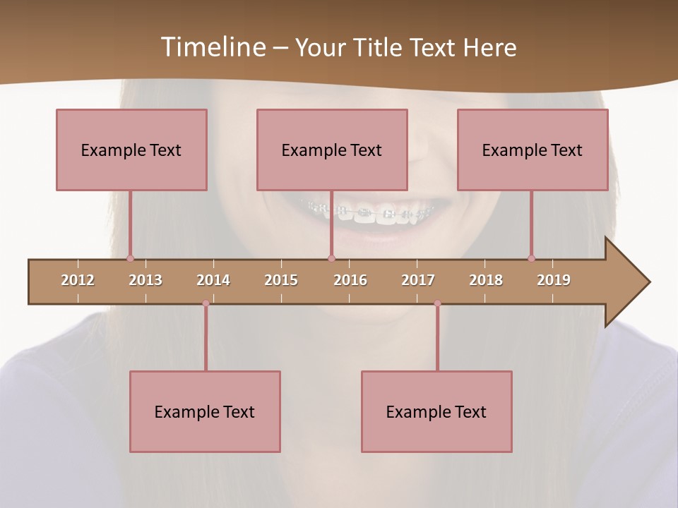 Vertical Portrait Girl PowerPoint Template