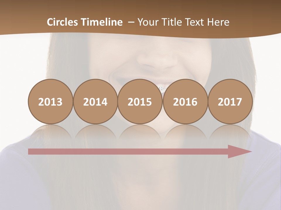 Vertical Portrait Girl PowerPoint Template