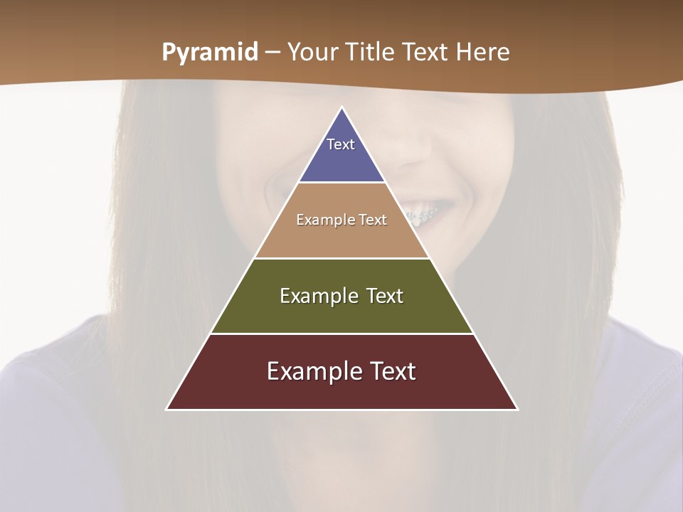 Vertical Portrait Girl PowerPoint Template