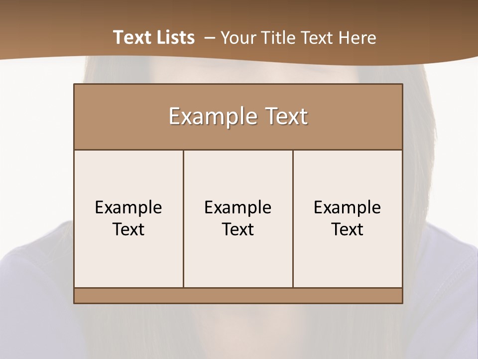 Vertical Portrait Girl PowerPoint Template