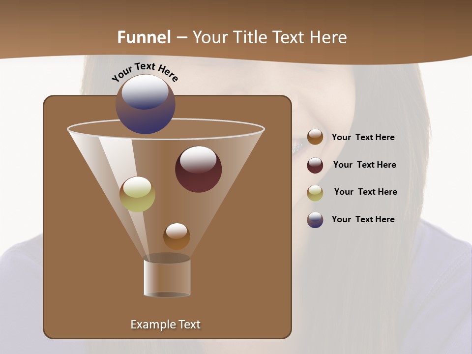 Vertical Portrait Girl PowerPoint Template