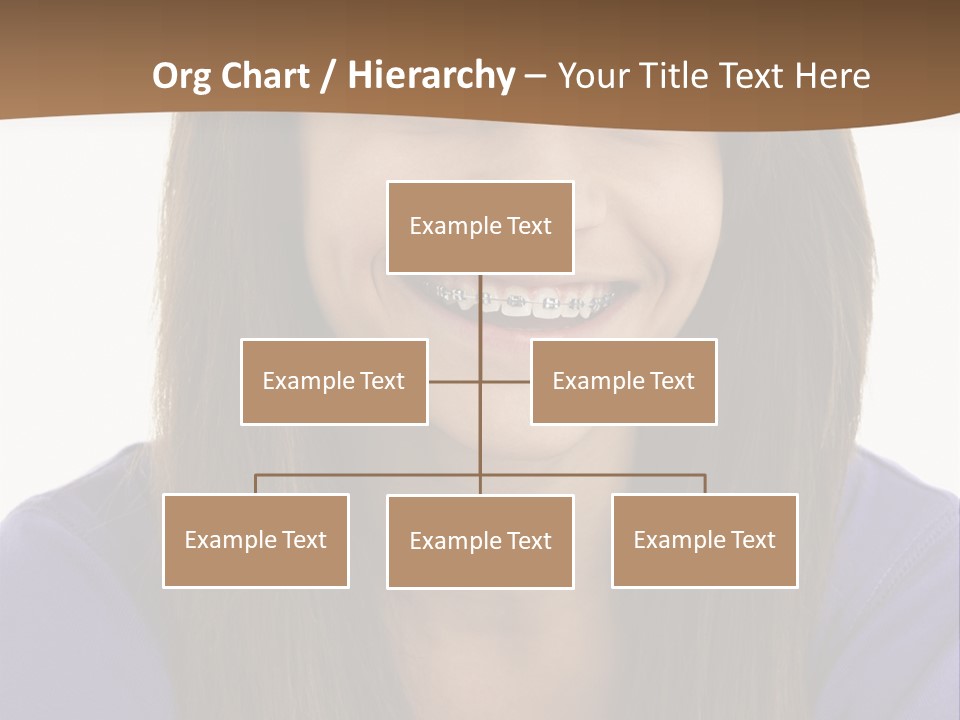 Vertical Portrait Girl PowerPoint Template