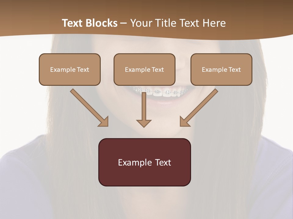 Vertical Portrait Girl PowerPoint Template