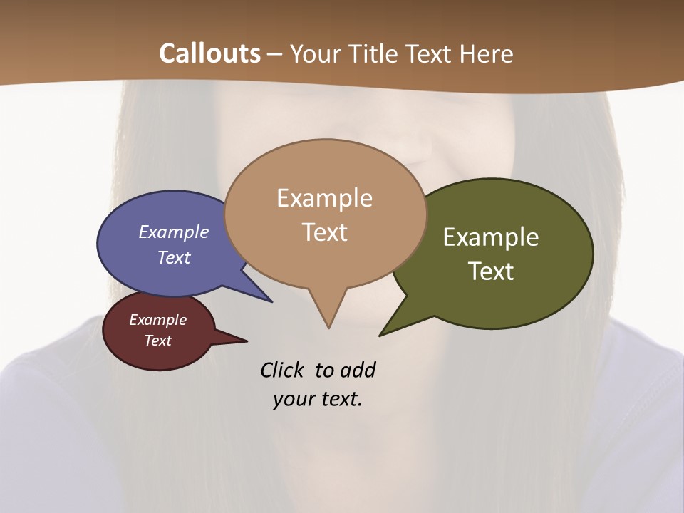 Vertical Portrait Girl PowerPoint Template