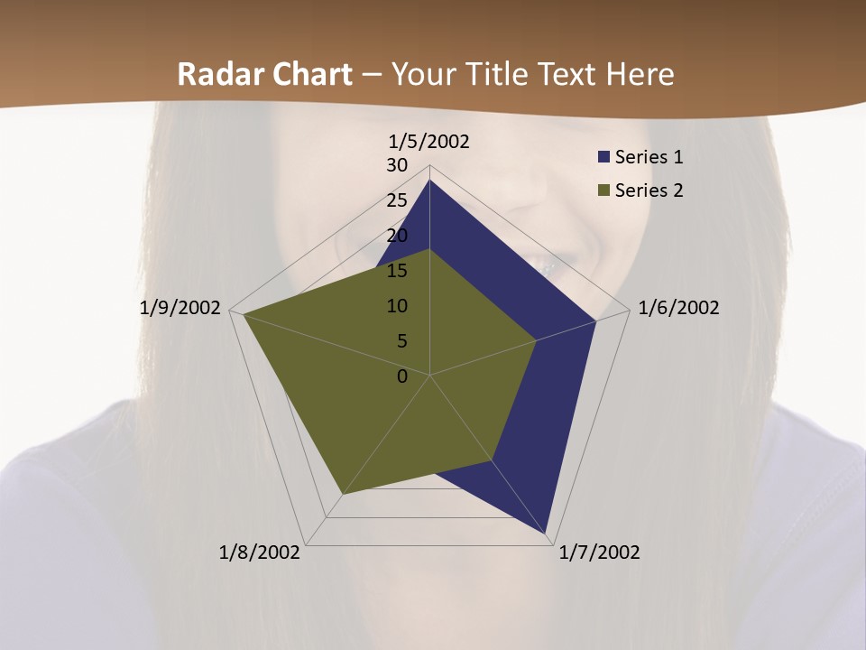 Vertical Portrait Girl PowerPoint Template