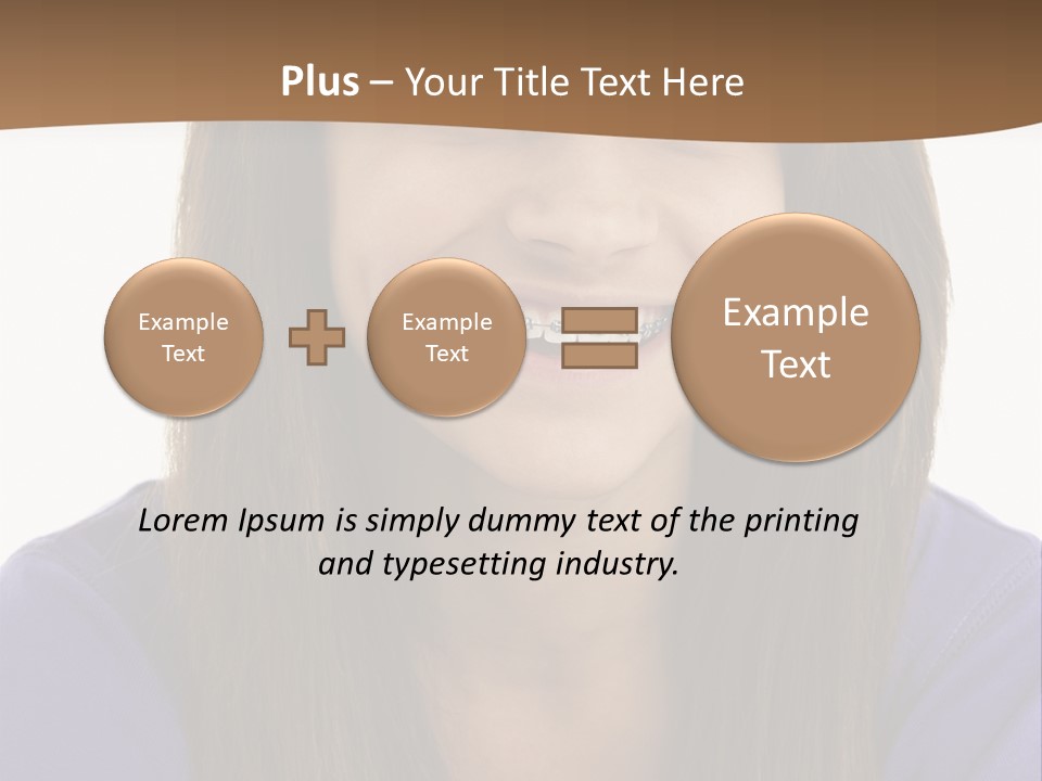 Vertical Portrait Girl PowerPoint Template