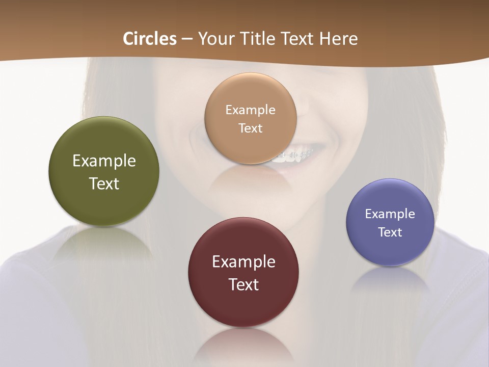 Vertical Portrait Girl PowerPoint Template