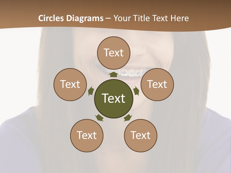 Vertical Portrait Girl PowerPoint Template