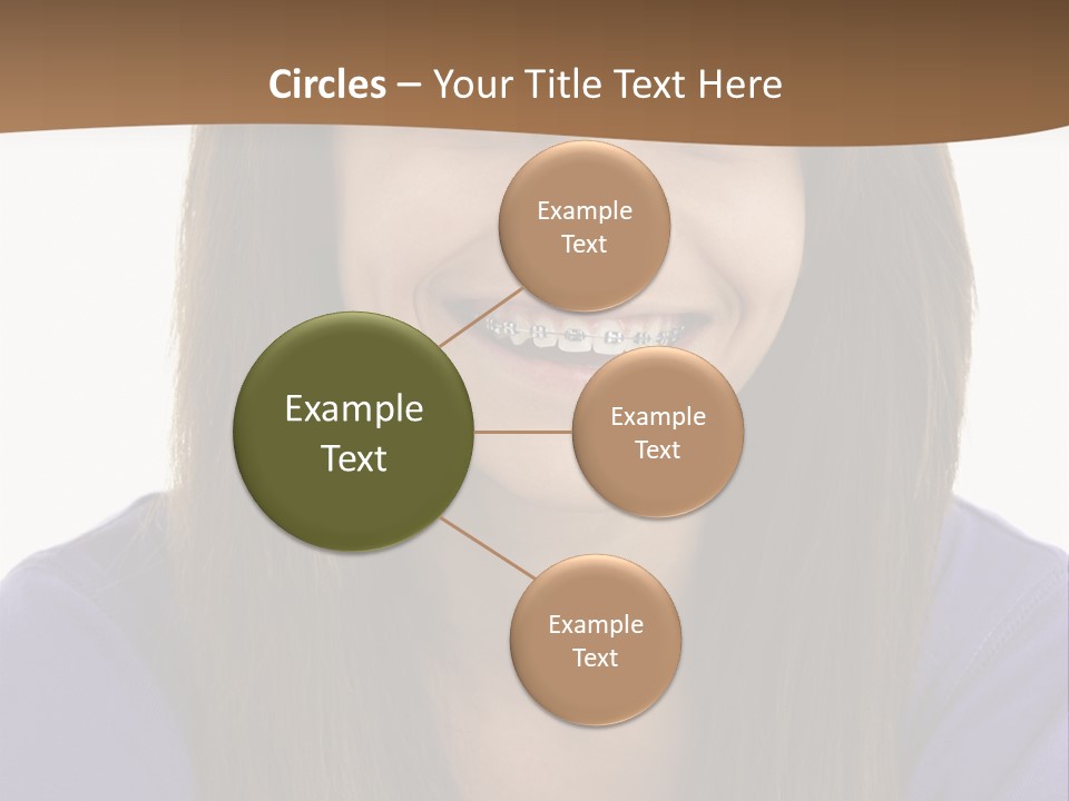 Vertical Portrait Girl PowerPoint Template