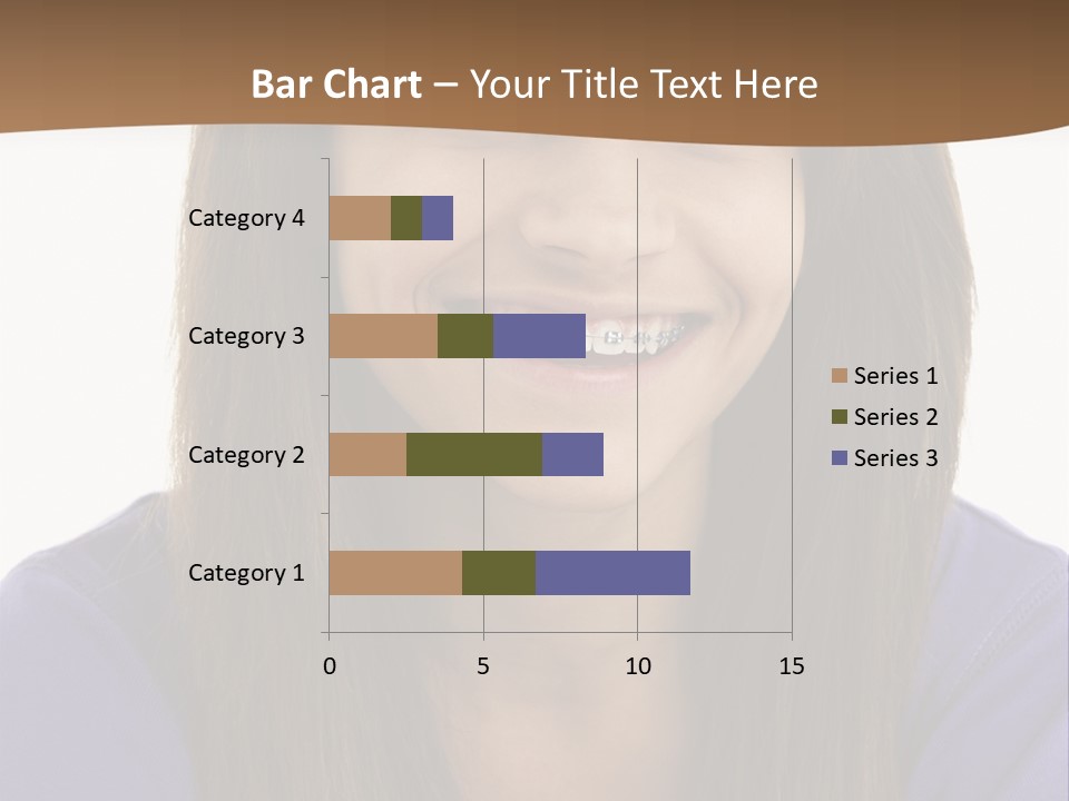 Vertical Portrait Girl PowerPoint Template