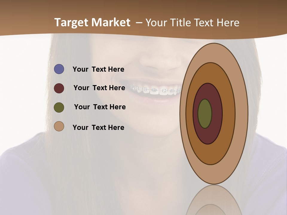 Vertical Portrait Girl PowerPoint Template