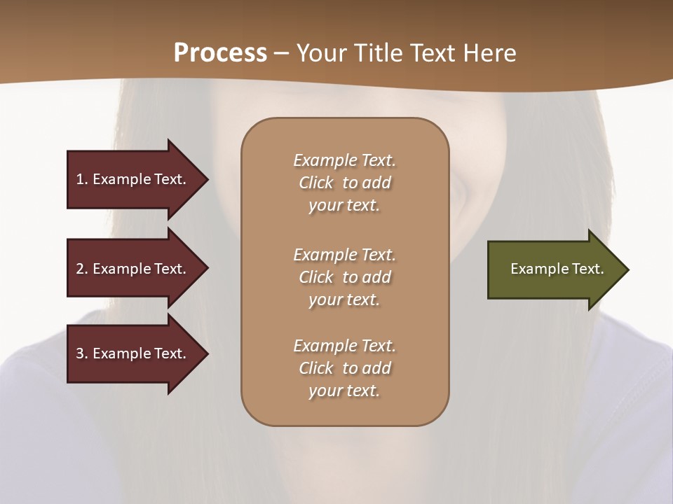 Vertical Portrait Girl PowerPoint Template