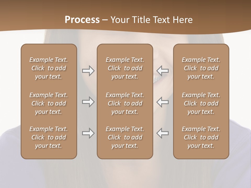 Vertical Portrait Girl PowerPoint Template