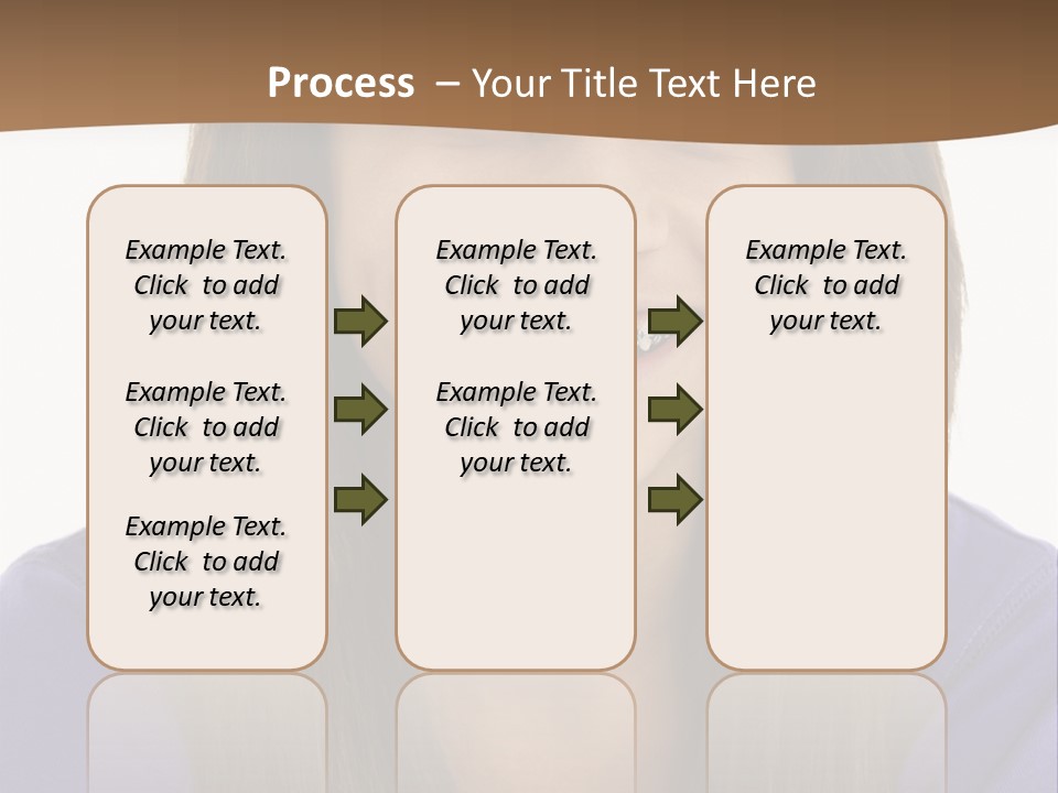 Vertical Portrait Girl PowerPoint Template