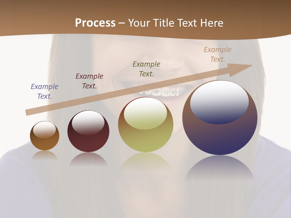 Vertical Portrait Girl PowerPoint Template