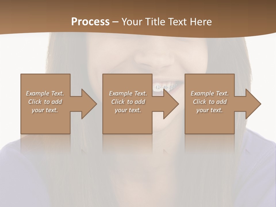 Vertical Portrait Girl PowerPoint Template