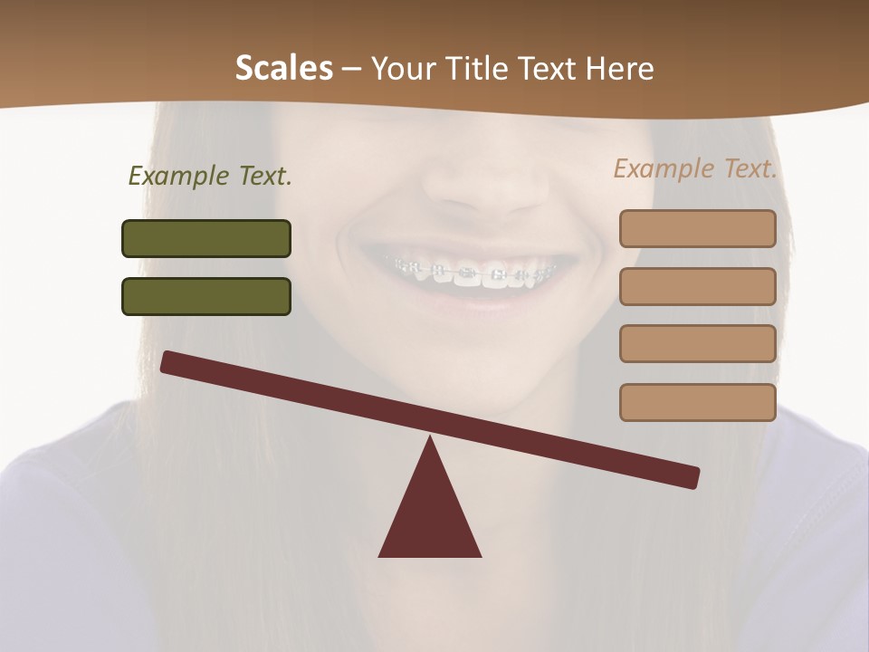 Vertical Portrait Girl PowerPoint Template