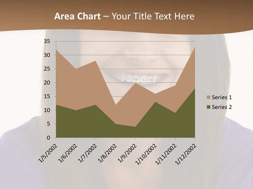 Vertical Portrait Girl PowerPoint Template