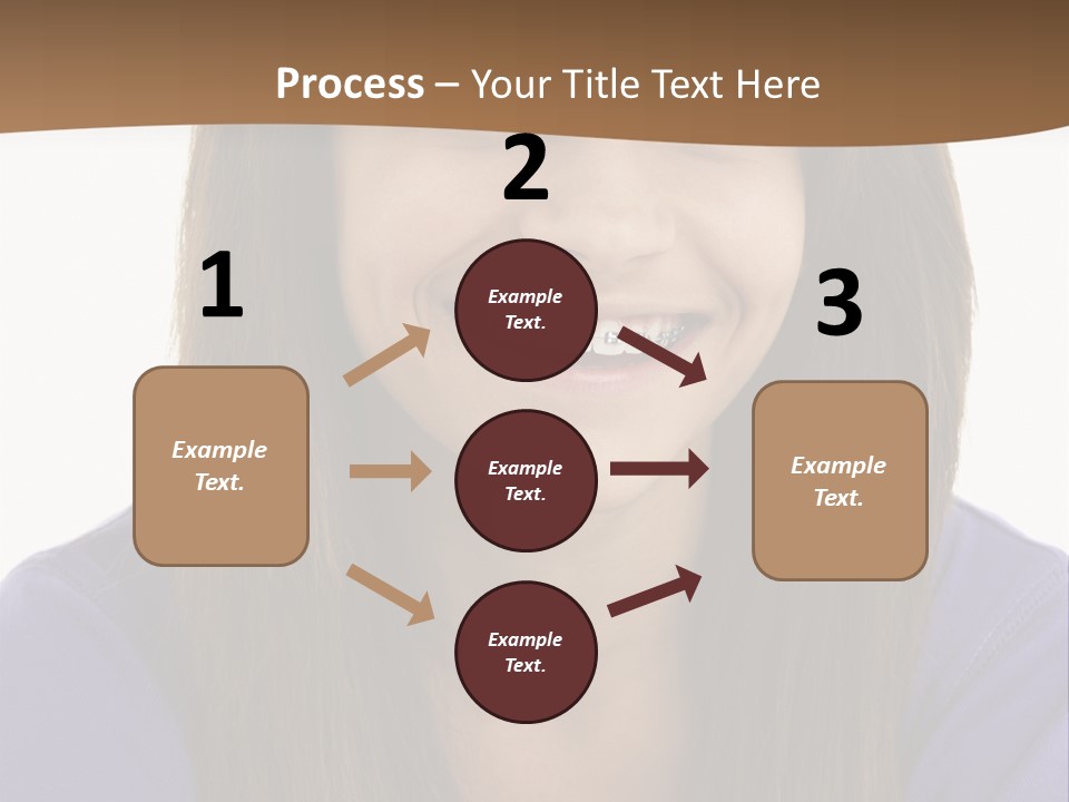 Vertical Portrait Girl PowerPoint Template