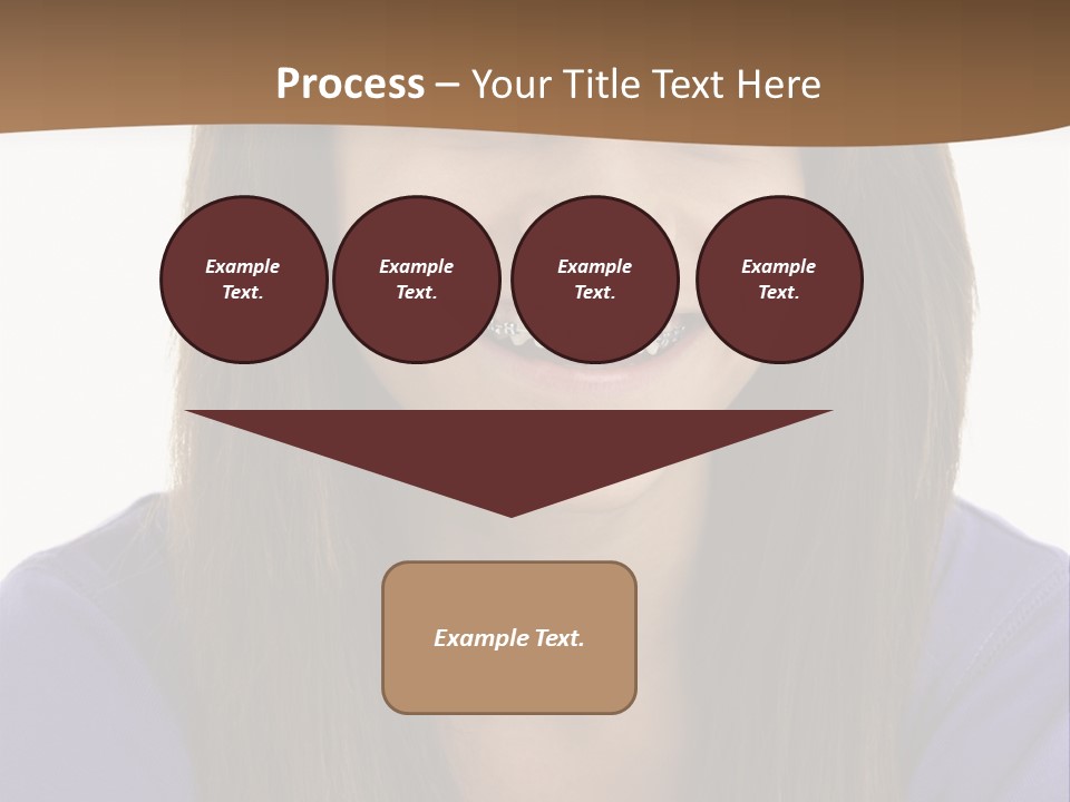 Vertical Portrait Girl PowerPoint Template