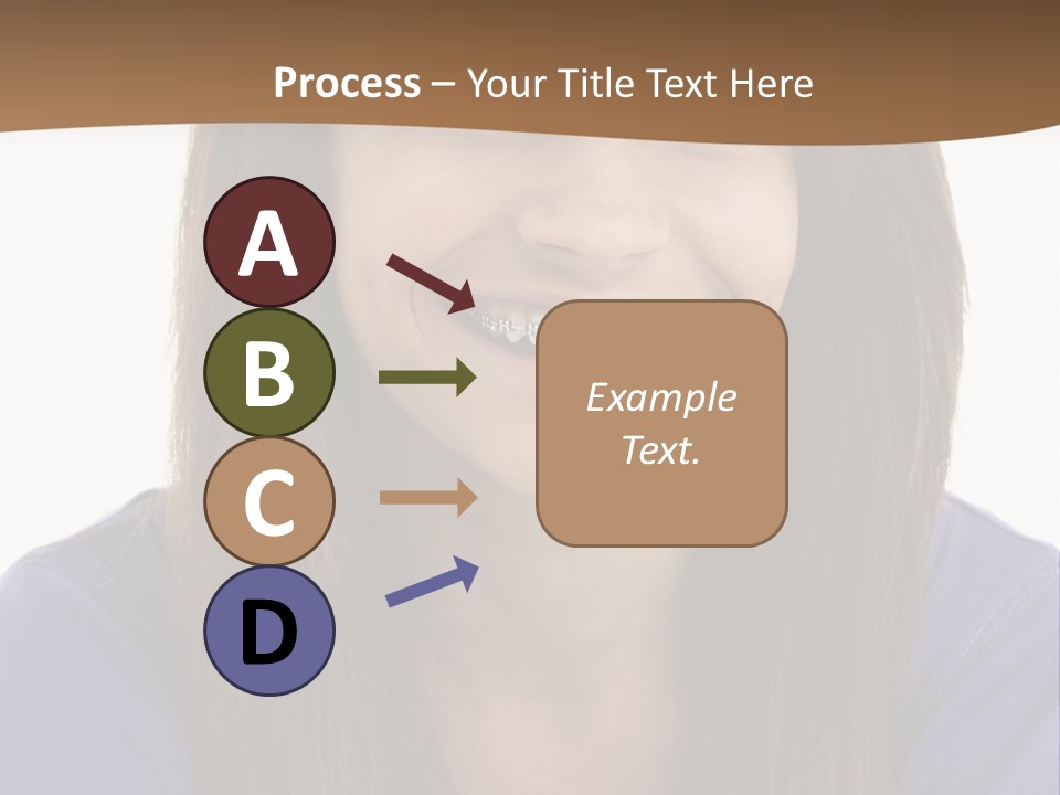 Vertical Portrait Girl PowerPoint Template