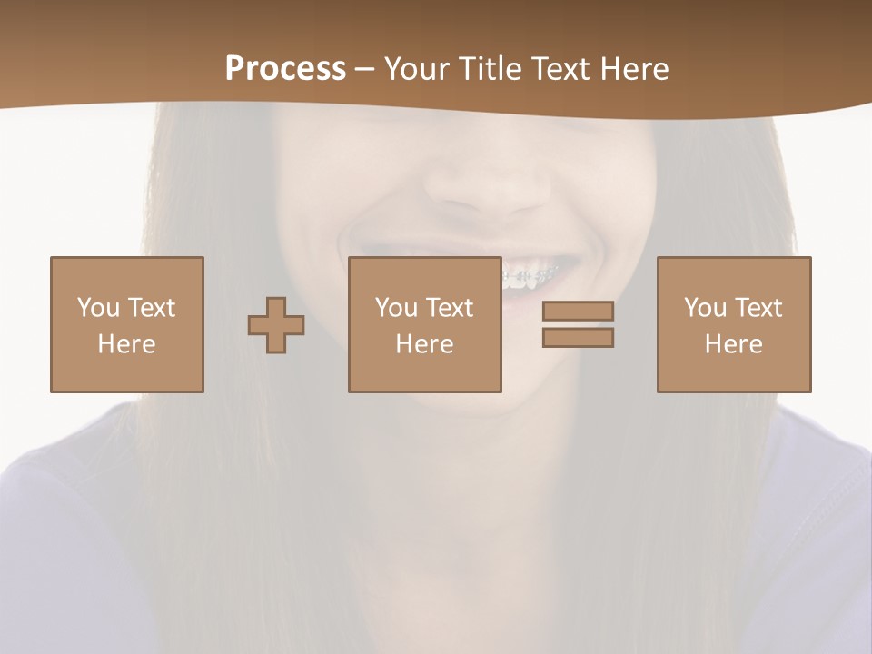 Vertical Portrait Girl PowerPoint Template