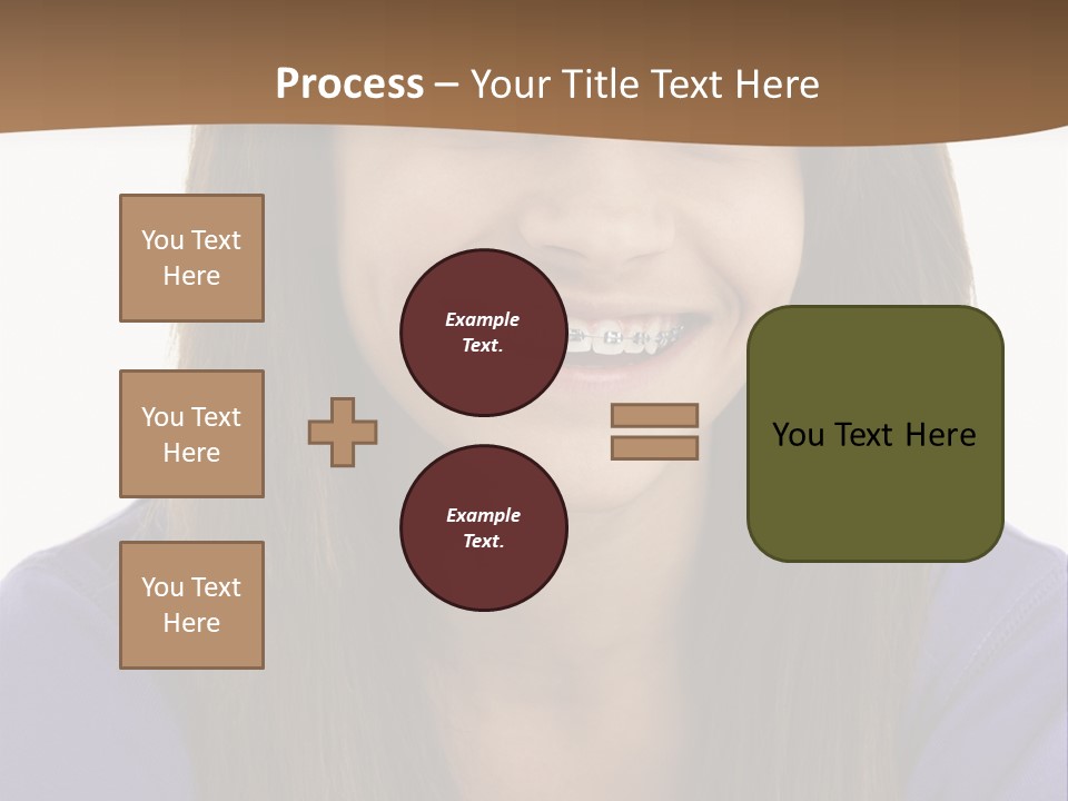 Vertical Portrait Girl PowerPoint Template
