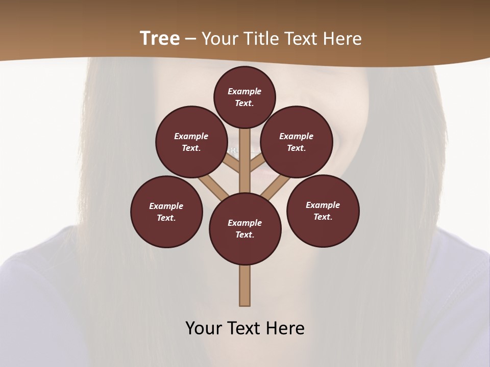 Vertical Portrait Girl PowerPoint Template