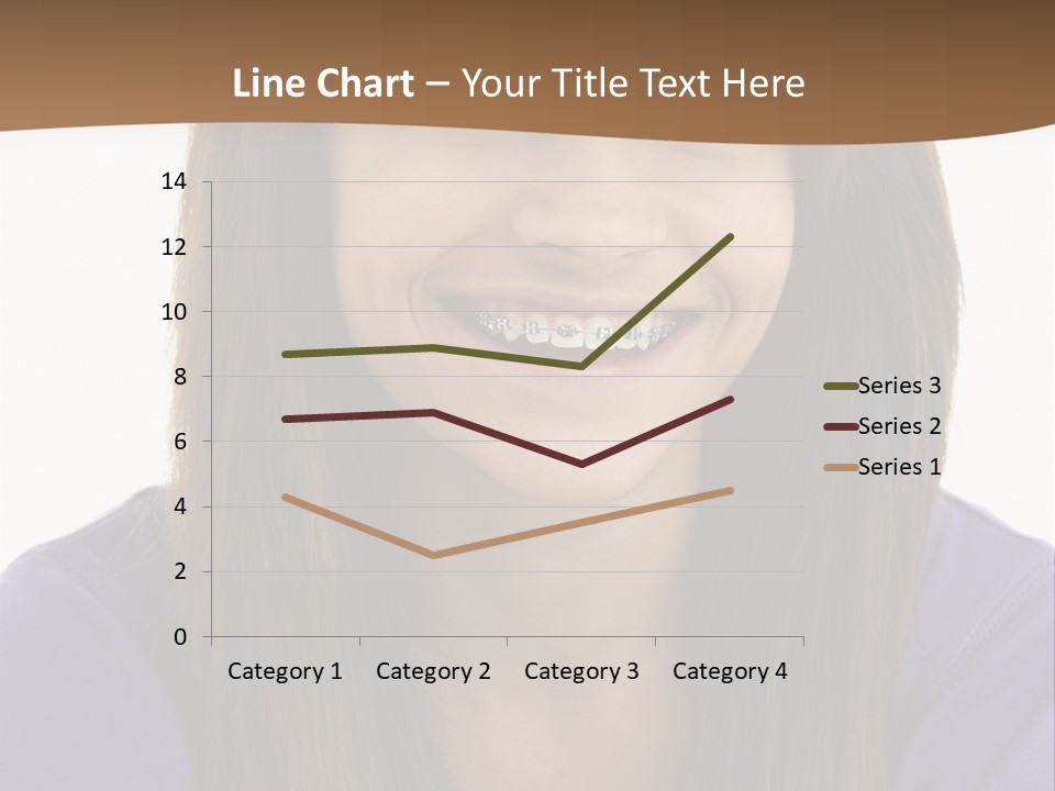 Vertical Portrait Girl PowerPoint Template