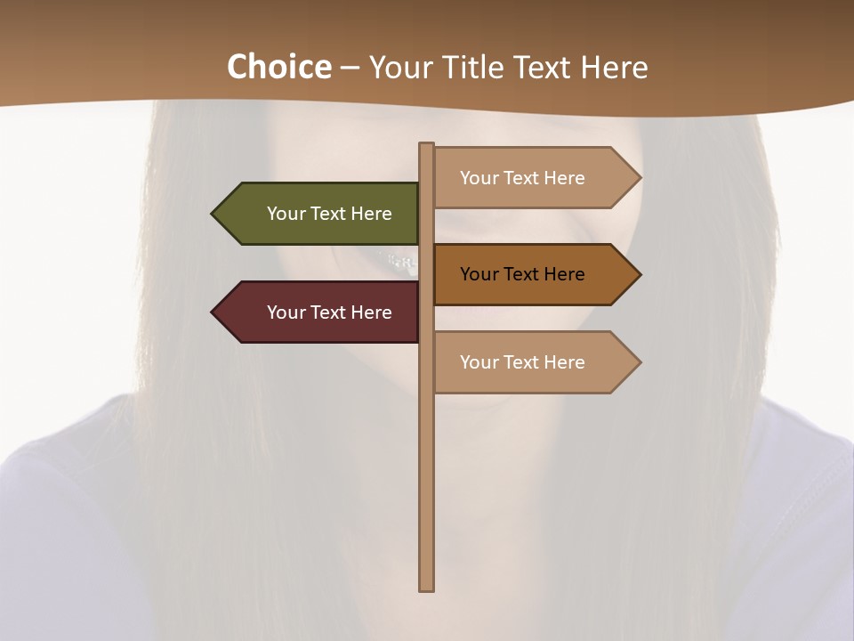 Vertical Portrait Girl PowerPoint Template