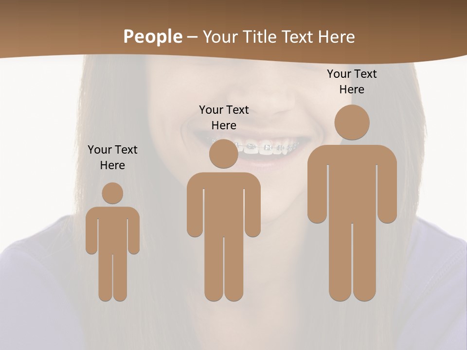 Vertical Portrait Girl PowerPoint Template