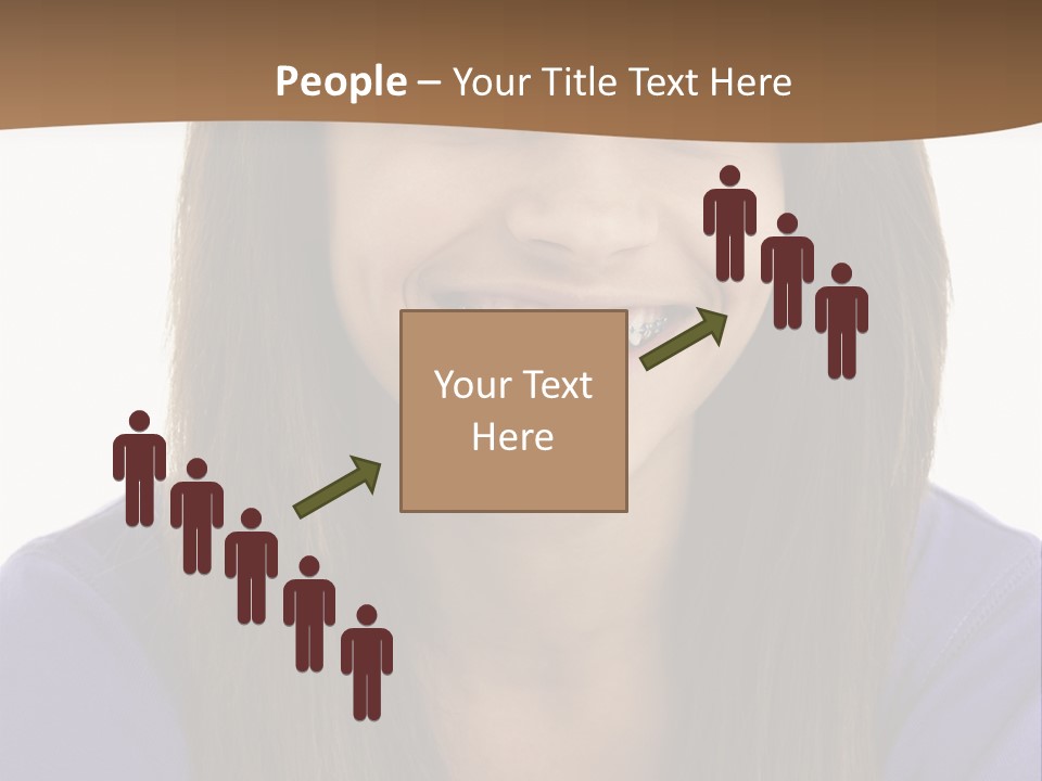 Vertical Portrait Girl PowerPoint Template