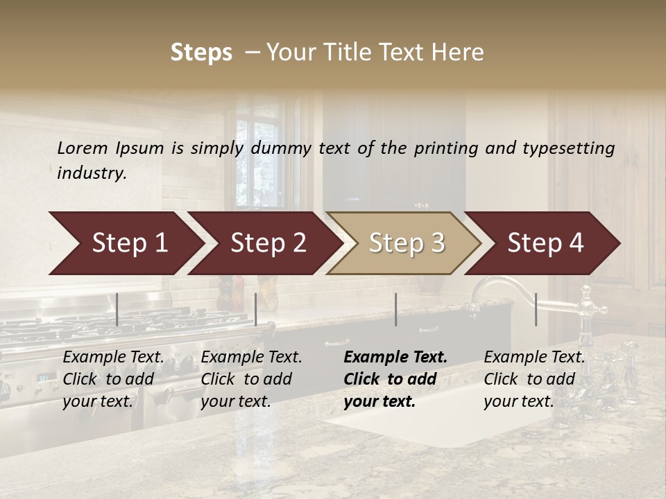 Hood Space Stove PowerPoint Template