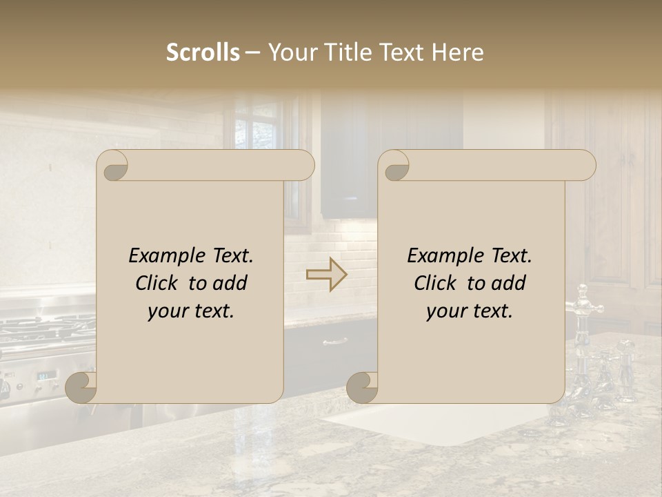 Hood Space Stove PowerPoint Template