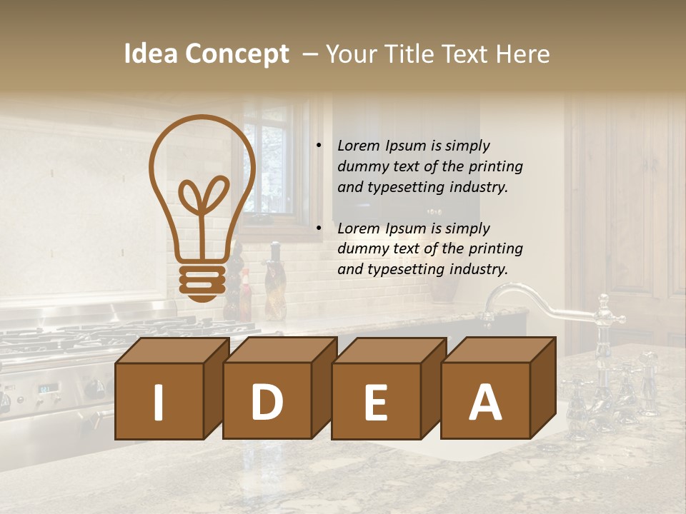 Hood Space Stove PowerPoint Template