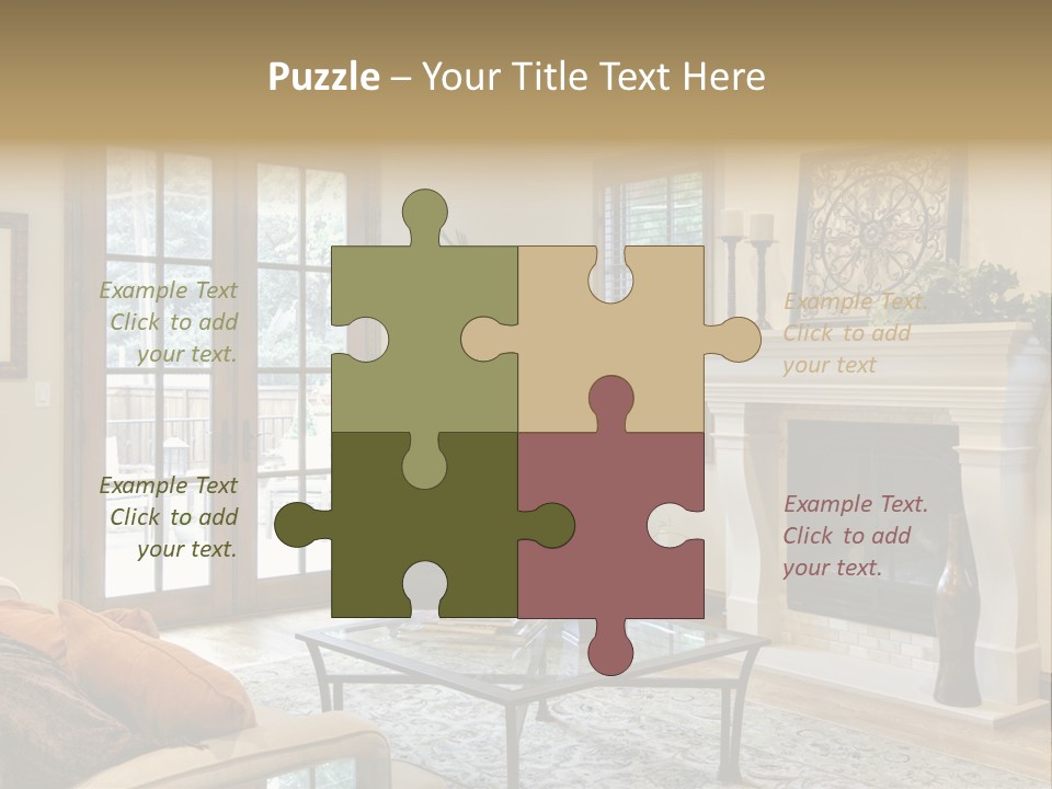 Residence Fire Architecture PowerPoint Template