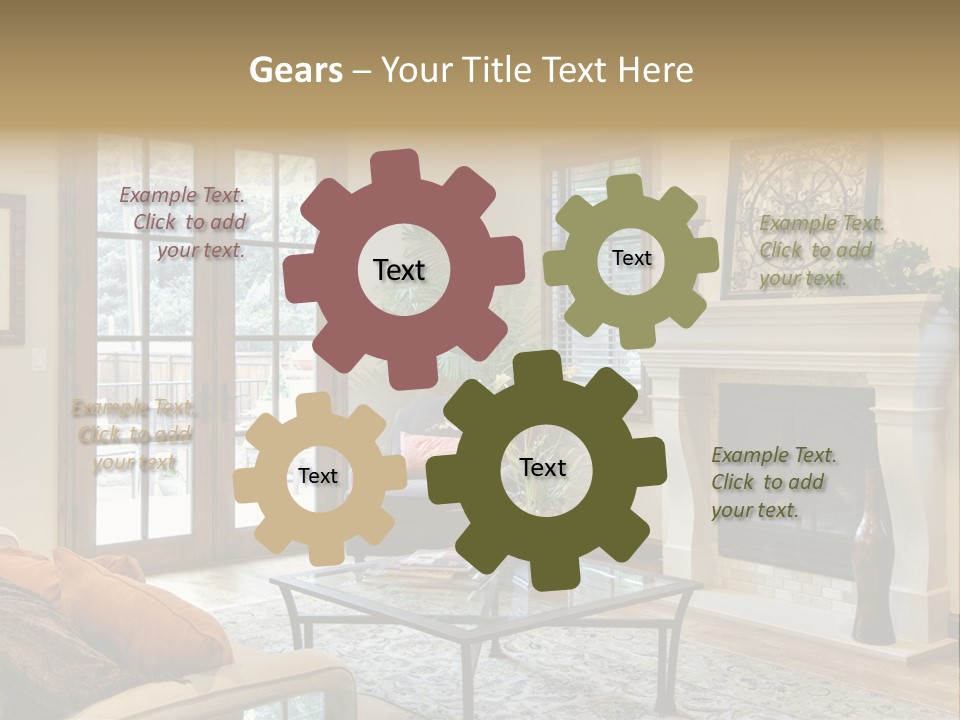 Residence Fire Architecture PowerPoint Template