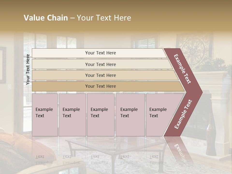 Residence Fire Architecture PowerPoint Template