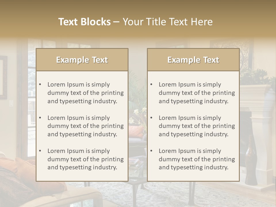 Residence Fire Architecture PowerPoint Template