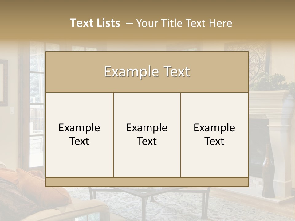 Residence Fire Architecture PowerPoint Template