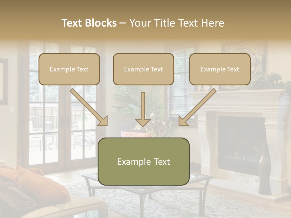 Residence Fire Architecture PowerPoint Template
