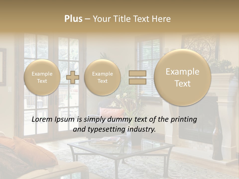 Residence Fire Architecture PowerPoint Template