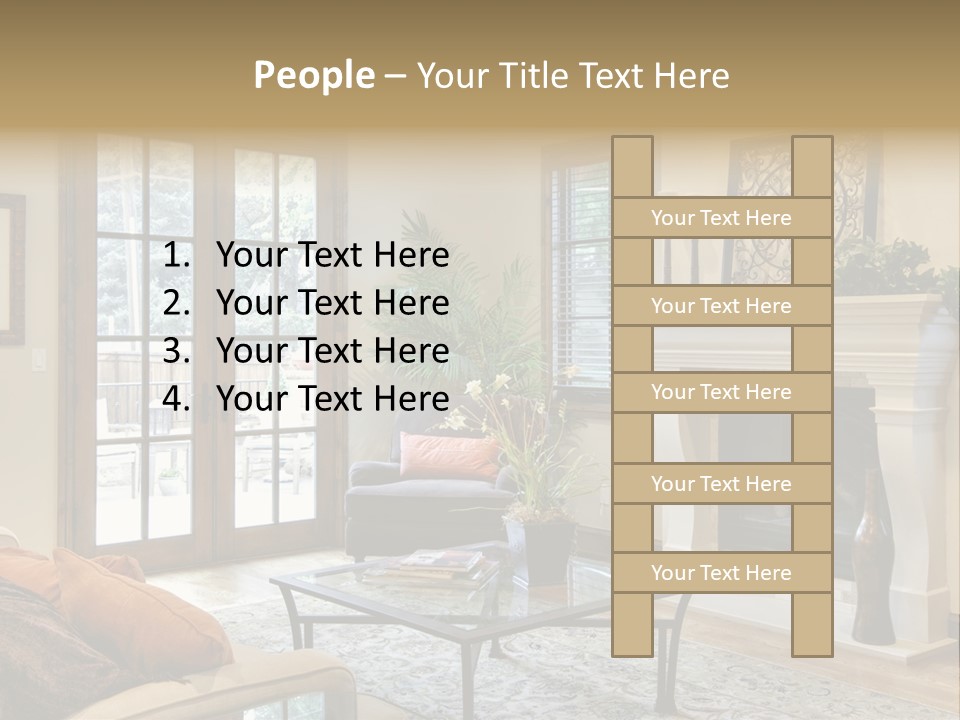 Residence Fire Architecture PowerPoint Template
